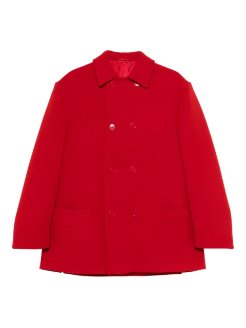 Romeo Gigli Pre-Owned 1990s double-breasted pocket coat Red RG850TC