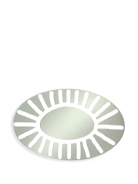Gervasoni 1882 Brick 96 oval mirror (50cm x 32cm) Silver BRK096FW