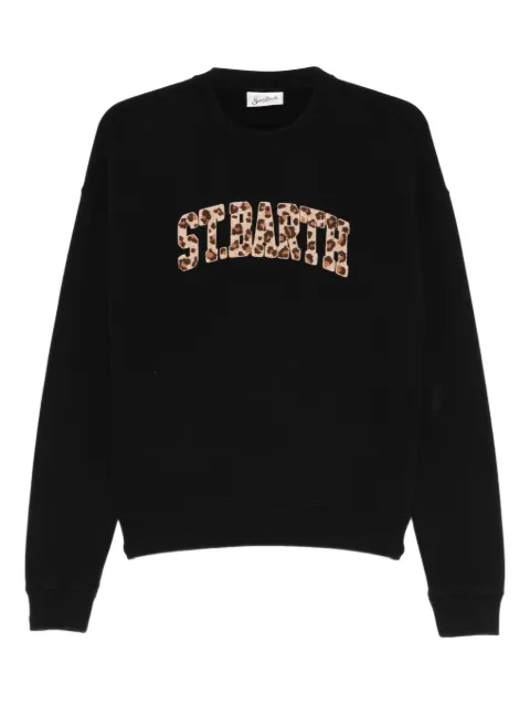 MC2 Saint Barth Stardust W logo-embroidered sweatshirt Black STDW001