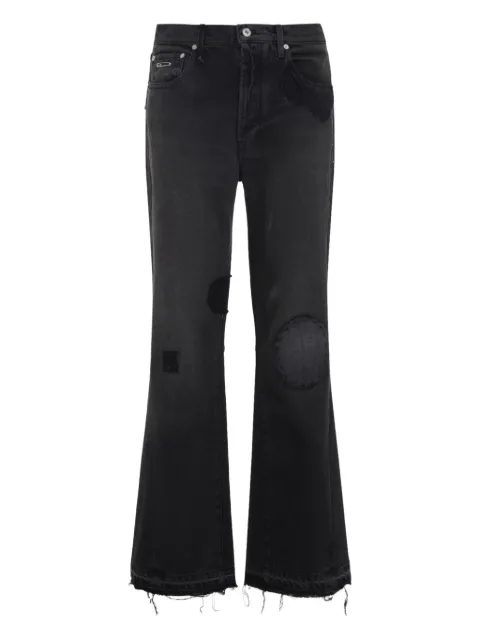 GALLERY DEPT. patched frayed jeans Black LAOG52F