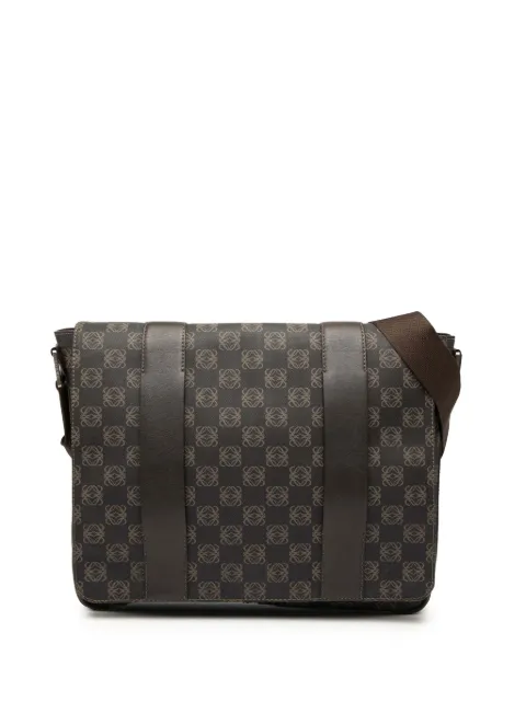 Loewe Pre-Owned 2010-2025 Anagram Coated Canvas Flap crossbody bag Brown DPK45VEM97OKSXN1