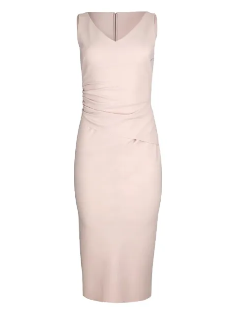 Greta Constantine Ruched Swallow Dress Neutrals SWALLOWSAND