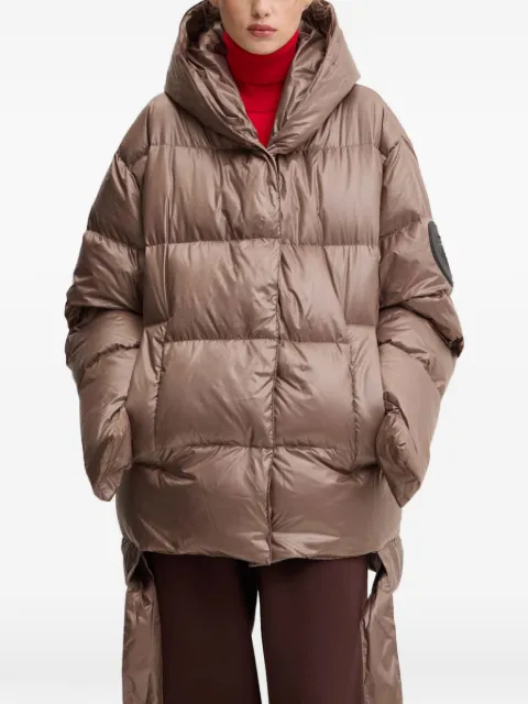 MMC STUDIO quilted hooded jacket Brown JESSOJACKET