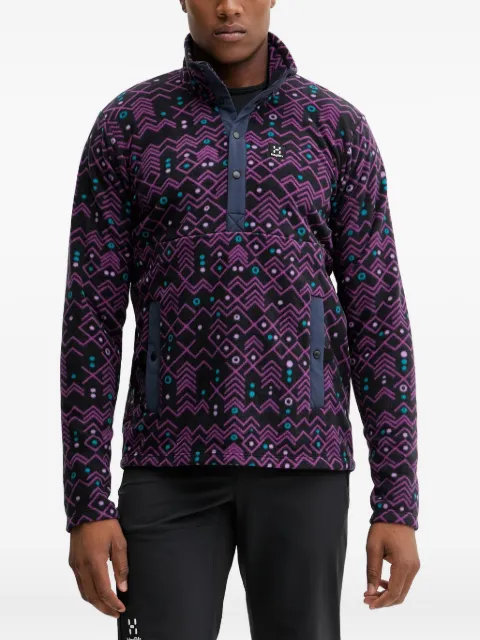 Haglöfs Mora geometric-patterned sweater Purple 606556