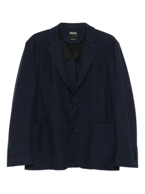Zegna button-fastening blazer Blue UGC65A2SDR