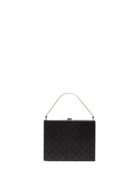 Louis Vuitton Pre-Owned 2001 Monogram Satin Ange PM handbag Black VW370HMG4QMICK92