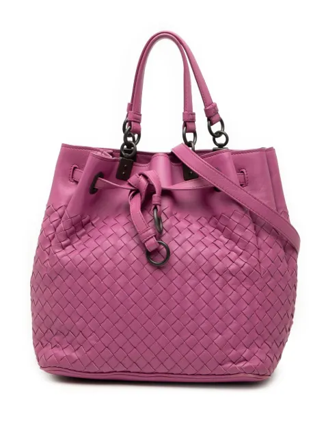 Bottega Veneta Pre-Owned 2012-2025 Nappa Intrecciato bucket bag Pink 4NE6F4OPQ2RH0MFL