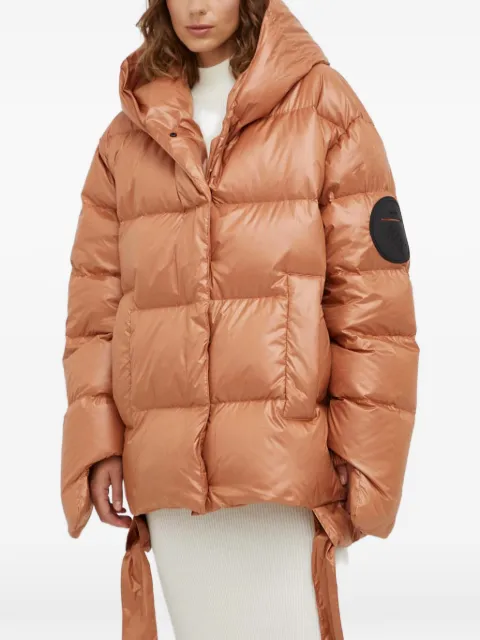 MMC STUDIO hooded quilted jacket Brown JESSOBASIC