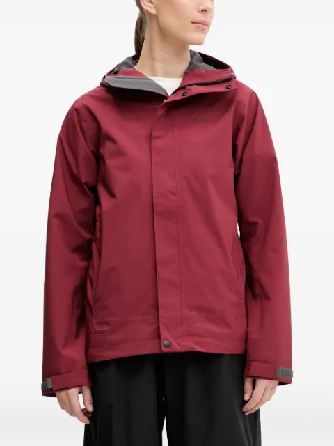 Haglöfs hooded logo-detailed jacket Red 607681