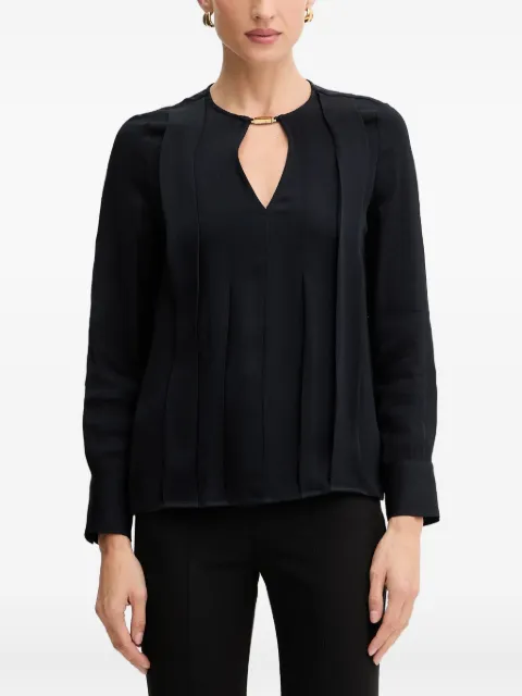 MARCIANO by GUESS keyhole pleated top Black 5YGH147356A