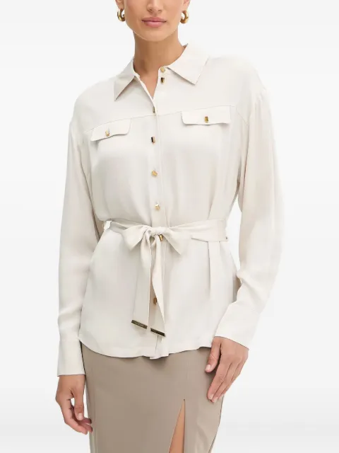 MARCIANO by GUESS belted-pocket shirt Neutrals 5YGH137356A
