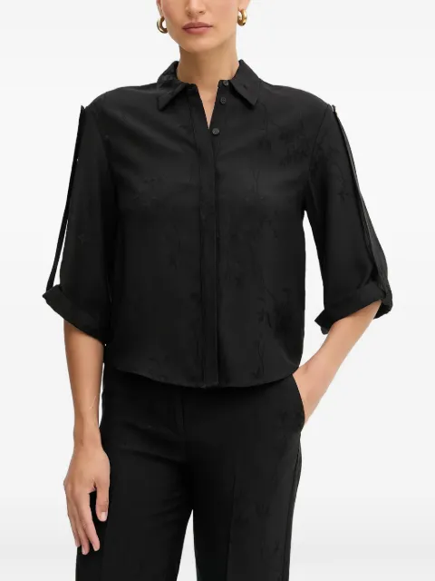 MARCIANO by GUESS buttoned floral blouse Black 5YGH027337A