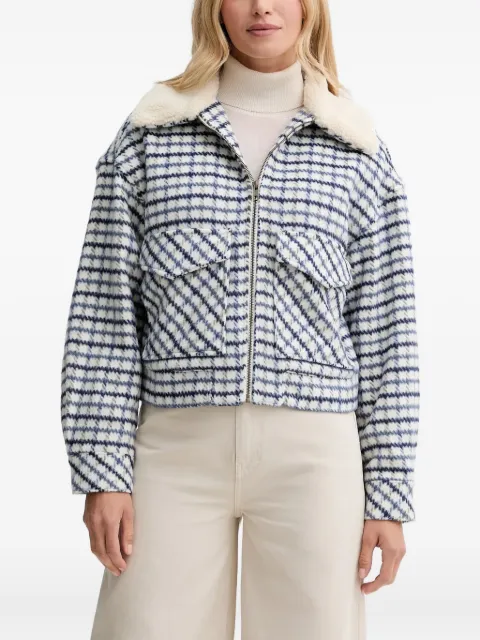 Levi's `90s check faux-fur jacket Blue 003RZ0001