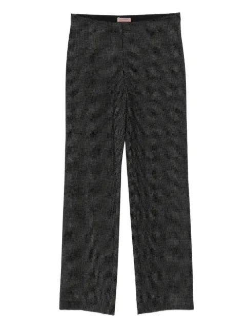 Romeo Gigli Pre-Owned 1997-1998s houndstooth-pattern trousers Black RG250SU