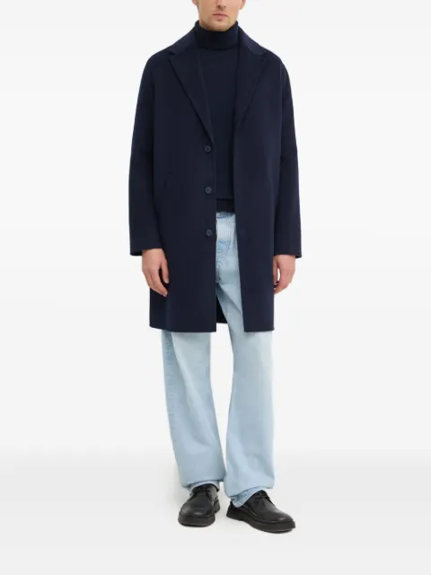 FROM FUTURE buttoned wool coat Blue MOU01372