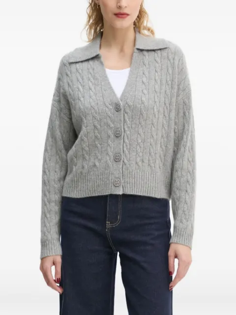 FROM FUTURE cable-knit buttoned cardigan Grey WPC01295