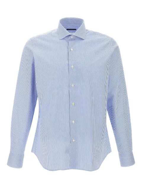 Marchesani stripes button shirt Blue 6001BTBEN50L012