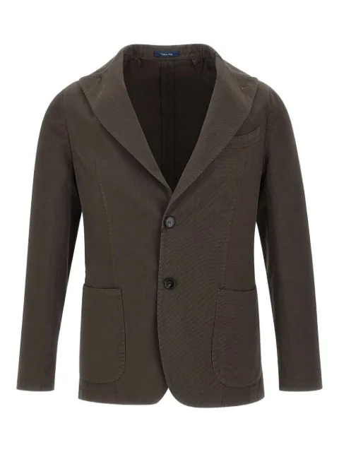 Marchesani Camaldoli peaked lapels two-button blazer Brown CAMALDOLIAT12712MOR07