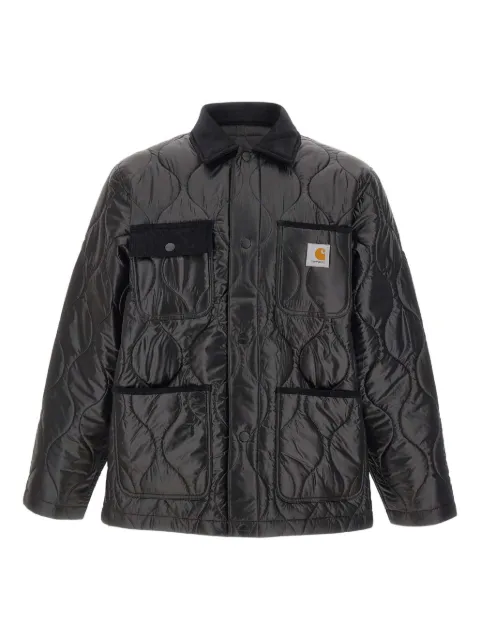 Carhartt WIP quilted corduroy-trims padded jacket Black I03536689XX