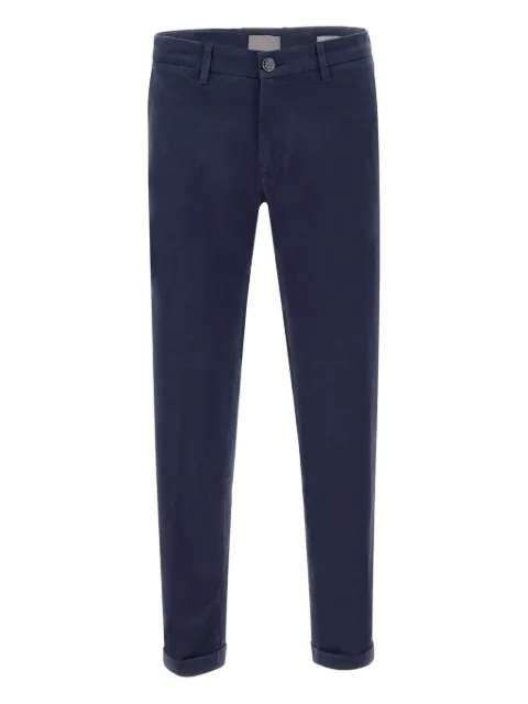 Re-Hash belt loops logo patch trousers Blue P249BW20764002