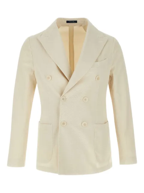 Marchesani peaked-lapels double-breasted blazer Neutrals VANVITELLIAT12712PAN02