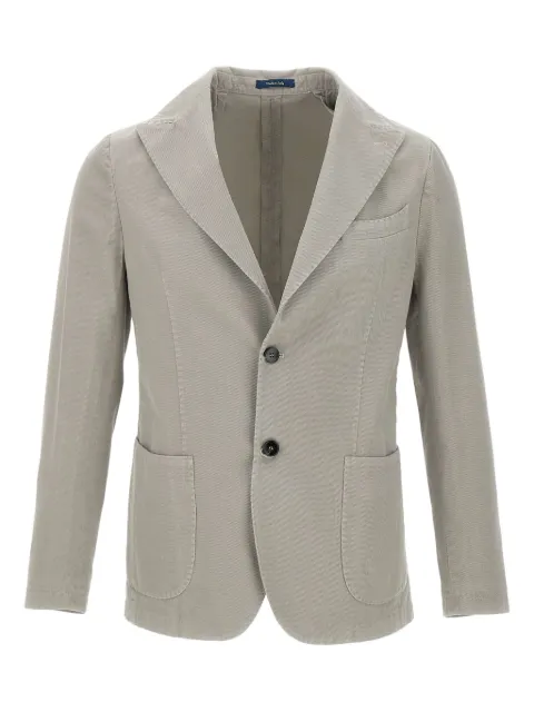 Marchesani Camaldoli ribbed peak-lapels blazer Grey CAMALDOLIAT12712FAN06