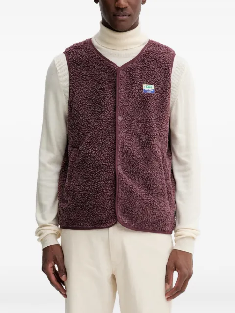 American Vintage Hoktown button-up gilet Red MHOK16A