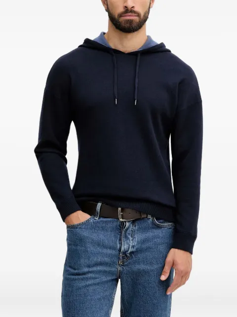 Benetton knitted hoodie Blue 1Y6SK201X