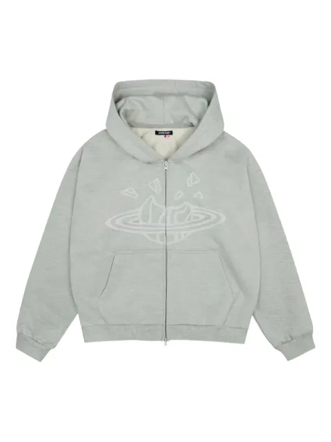 BROKEN PLANET Market zip-up hoodie Grey 00216