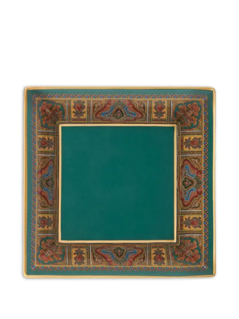 ETRO HOME paisley-print porcelain tray Green UHHE0001AY001