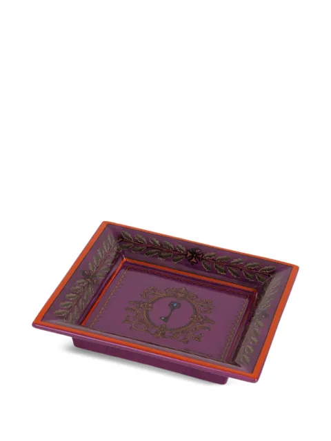ETRO HOME ceramic tray (20cm x 20cm) Purple UHHE0009A3001