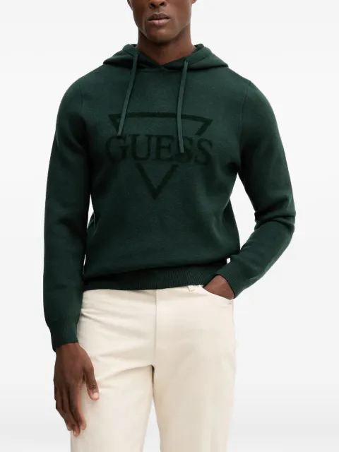 GUESS USA logo hooded sweater Green M5BR18Z0470
