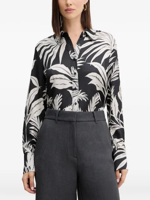 GUESS USA Concetta floral-print shirt Black W5YH03WF1T2