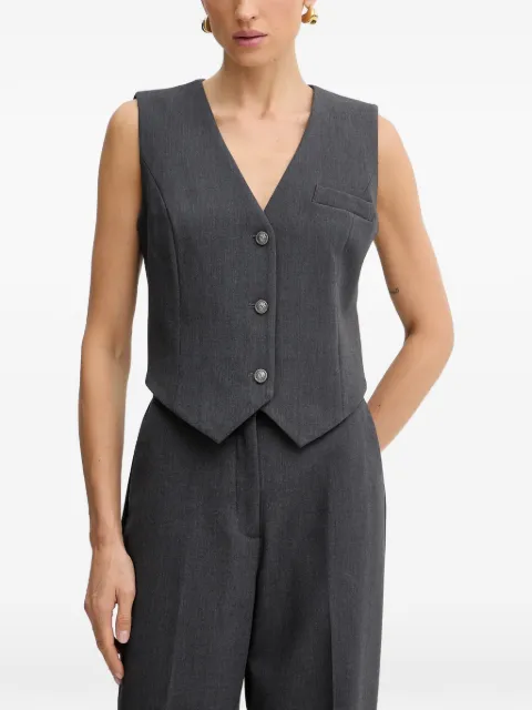 GUESS USA Joandra buttoned blazer vest Grey W5BH51W2402