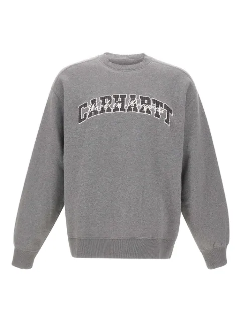 Carhartt WIP logo-embroidery crew-neck sweatshirt Grey I035648ZMXX