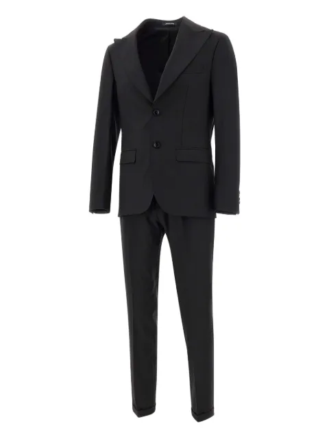 Marchesani peak-lapels single-breasted suit Black LP3150A81P99