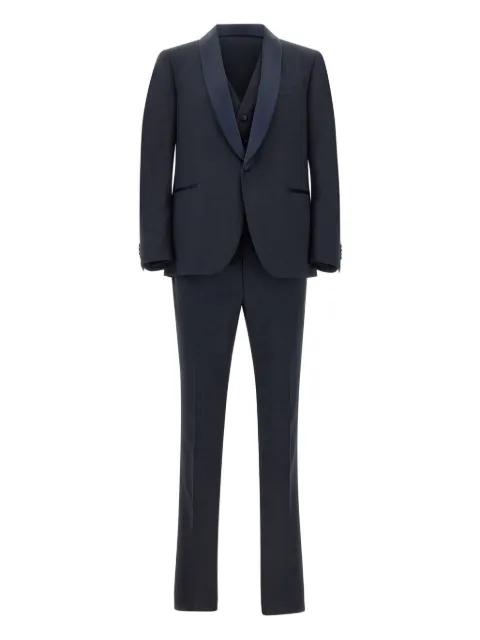 Marchesani single-breasted three-piece suit Blue 258R3625381500014C