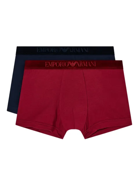 Emporio Armani elasticated logo boxers (set of two) Red EM000253AF15005M5059