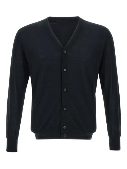 Kangra button V-neck cardigan Black 901704261