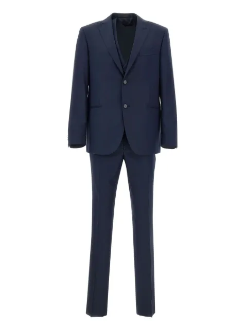 Marchesani peak lapel three-piece suit Blue 938R3793382360024R