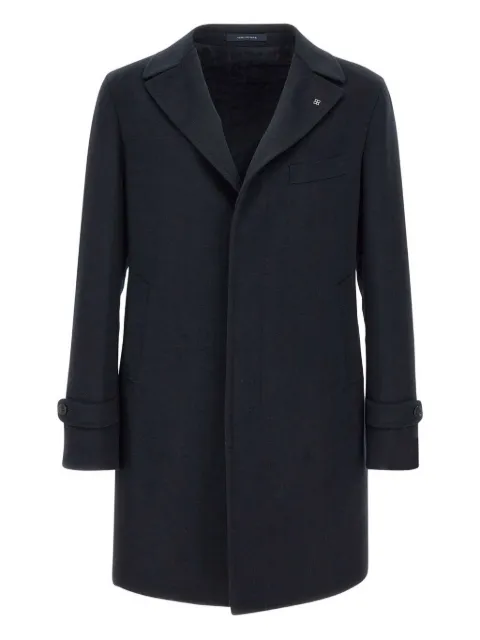 Tagliatore peak lapel buttoned coat Blue THOMASA50017B3328