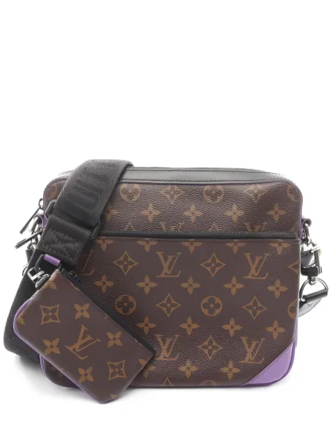 Louis Vuitton Pre-Owned 2021s Trio Monogram Macassar messenger bag Brown 1024430