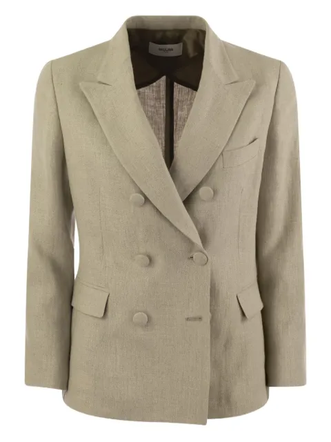SAULINA Anna double-breasted blazer Neutrals SAB1032