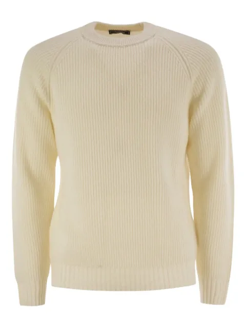 Peserico crew-neck ribbed sweater Neutrals R59381F07D9470D01