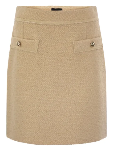 Fay bouclé mini skirt Neutrals NXW90494700WID