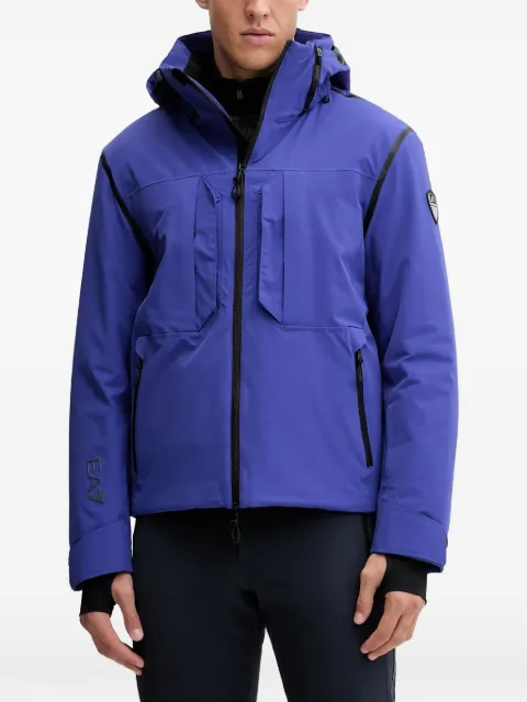 Ea7 Emporio Armani logo patch ski jacket Blue 7M000450AF13887