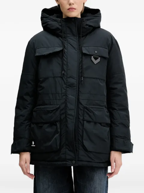 Converse hooded patch jacket Black CVW5J005