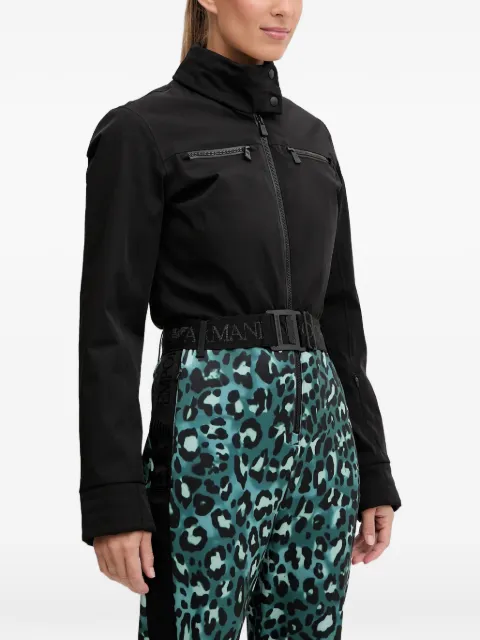 Ea7 Emporio Armani Leopard print zip ski trousers Black 7W000389AF13891