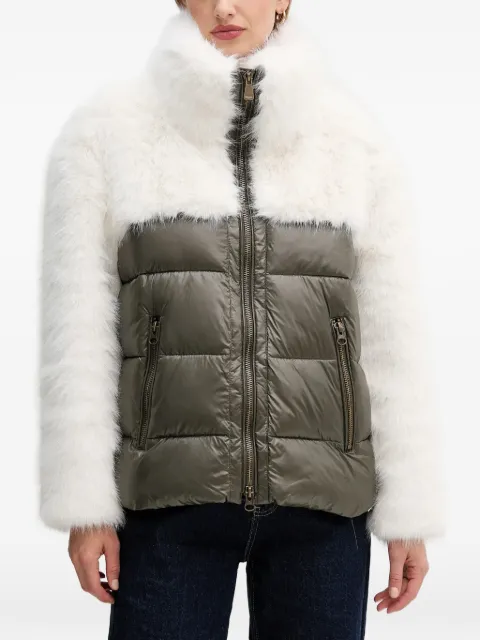 Blauer panelled jacket White BLDB02104
