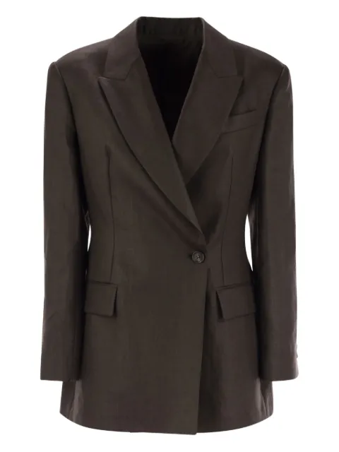 Brunello Cucinelli double-breasted blazer Brown ML1427261C273